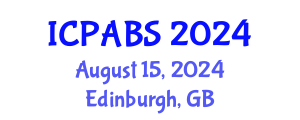 International Conference on Pharmaceutical and Biomedical Sciences (ICPABS) August 15, 2024 - Edinburgh, United Kingdom