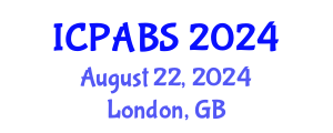 International Conference on Pharmaceutical and Biomedical Sciences (ICPABS) August 22, 2024 - London, United Kingdom