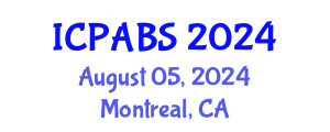 International Conference on Pharmaceutical and Biomedical Sciences (ICPABS) August 05, 2024 - Montreal, Canada
