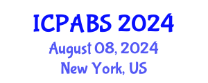 International Conference on Pharmaceutical and Biomedical Sciences (ICPABS) August 08, 2024 - New York, United States