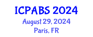 International Conference on Pharmaceutical and Biomedical Sciences (ICPABS) August 29, 2024 - Paris, France