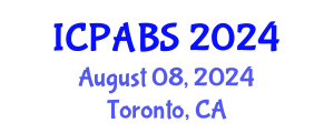 International Conference on Pharmaceutical and Biomedical Sciences (ICPABS) August 08, 2024 - Toronto, Canada