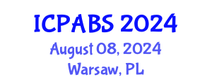 International Conference on Pharmaceutical and Biomedical Sciences (ICPABS) August 08, 2024 - Warsaw, Poland