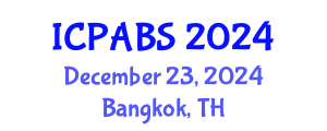 International Conference on Pharmaceutical and Biomedical Sciences (ICPABS) December 23, 2024 - Bangkok, Thailand