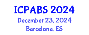 International Conference on Pharmaceutical and Biomedical Sciences (ICPABS) December 23, 2024 - Barcelona, Spain