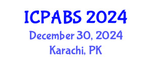 International Conference on Pharmaceutical and Biomedical Sciences (ICPABS) December 30, 2024 - Karachi, Pakistan