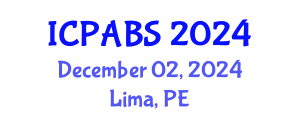 International Conference on Pharmaceutical and Biomedical Sciences (ICPABS) December 02, 2024 - Lima, Peru