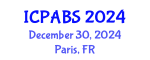 International Conference on Pharmaceutical and Biomedical Sciences (ICPABS) December 30, 2024 - Paris, France