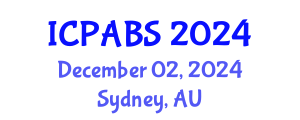 International Conference on Pharmaceutical and Biomedical Sciences (ICPABS) December 02, 2024 - Sydney, Australia