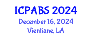 International Conference on Pharmaceutical and Biomedical Sciences (ICPABS) December 16, 2024 - Vientiane, Laos