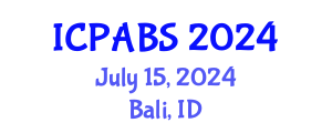 International Conference on Pharmaceutical and Biomedical Sciences (ICPABS) July 15, 2024 - Bali, Indonesia