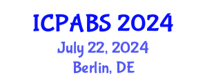 International Conference on Pharmaceutical and Biomedical Sciences (ICPABS) July 22, 2024 - Berlin, Germany