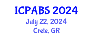 International Conference on Pharmaceutical and Biomedical Sciences (ICPABS) July 22, 2024 - Crete, Greece