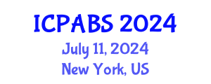 International Conference on Pharmaceutical and Biomedical Sciences (ICPABS) July 11, 2024 - New York, United States