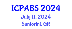 International Conference on Pharmaceutical and Biomedical Sciences (ICPABS) July 11, 2024 - Santorini, Greece