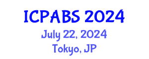 International Conference on Pharmaceutical and Biomedical Sciences (ICPABS) July 22, 2024 - Tokyo, Japan