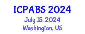 International Conference on Pharmaceutical and Biomedical Sciences (ICPABS) July 15, 2024 - Washington, United States