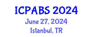 International Conference on Pharmaceutical and Biomedical Sciences (ICPABS) June 27, 2024 - Istanbul, Turkey