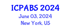 International Conference on Pharmaceutical and Biomedical Sciences (ICPABS) June 03, 2024 - New York, United States