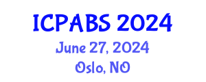 International Conference on Pharmaceutical and Biomedical Sciences (ICPABS) June 27, 2024 - Oslo, Norway