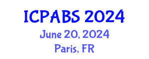 International Conference on Pharmaceutical and Biomedical Sciences (ICPABS) June 20, 2024 - Paris, France