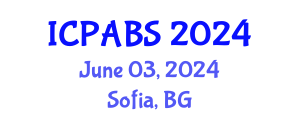 International Conference on Pharmaceutical and Biomedical Sciences (ICPABS) June 03, 2024 - Sofia, Bulgaria