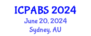 International Conference on Pharmaceutical and Biomedical Sciences (ICPABS) June 20, 2024 - Sydney, Australia