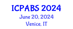 International Conference on Pharmaceutical and Biomedical Sciences (ICPABS) June 20, 2024 - Venice, Italy