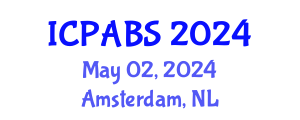 International Conference on Pharmaceutical and Biomedical Sciences (ICPABS) May 02, 2024 - Amsterdam, Netherlands