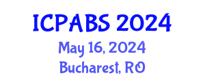 International Conference on Pharmaceutical and Biomedical Sciences (ICPABS) May 16, 2024 - Bucharest, Romania