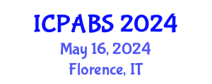International Conference on Pharmaceutical and Biomedical Sciences (ICPABS) May 16, 2024 - Florence, Italy
