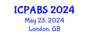 International Conference on Pharmaceutical and Biomedical Sciences (ICPABS) May 23, 2024 - London, United Kingdom