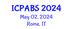 International Conference on Pharmaceutical and Biomedical Sciences (ICPABS) May 02, 2024 - Rome, Italy