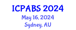 International Conference on Pharmaceutical and Biomedical Sciences (ICPABS) May 16, 2024 - Sydney, Australia