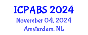 International Conference on Pharmaceutical and Biomedical Sciences (ICPABS) November 04, 2024 - Amsterdam, Netherlands