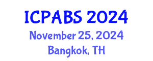 International Conference on Pharmaceutical and Biomedical Sciences (ICPABS) November 25, 2024 - Bangkok, Thailand