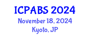 International Conference on Pharmaceutical and Biomedical Sciences (ICPABS) November 18, 2024 - Kyoto, Japan
