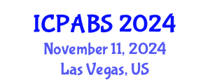 International Conference on Pharmaceutical and Biomedical Sciences (ICPABS) November 11, 2024 - Las Vegas, United States