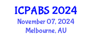 International Conference on Pharmaceutical and Biomedical Sciences (ICPABS) November 07, 2024 - Melbourne, Australia