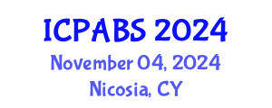International Conference on Pharmaceutical and Biomedical Sciences (ICPABS) November 04, 2024 - Nicosia, Cyprus