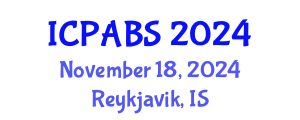 International Conference on Pharmaceutical and Biomedical Sciences (ICPABS) November 18, 2024 - Reykjavik, Iceland
