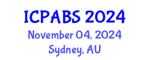 International Conference on Pharmaceutical and Biomedical Sciences (ICPABS) November 04, 2024 - Sydney, Australia