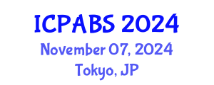 International Conference on Pharmaceutical and Biomedical Sciences (ICPABS) November 07, 2024 - Tokyo, Japan