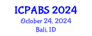International Conference on Pharmaceutical and Biomedical Sciences (ICPABS) October 24, 2024 - Bali, Indonesia