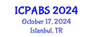International Conference on Pharmaceutical and Biomedical Sciences (ICPABS) October 17, 2024 - Istanbul, Turkey