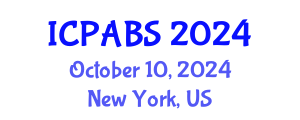 International Conference on Pharmaceutical and Biomedical Sciences (ICPABS) October 10, 2024 - New York, United States