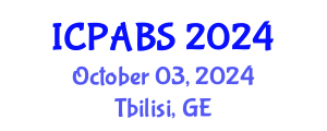 International Conference on Pharmaceutical and Biomedical Sciences (ICPABS) October 03, 2024 - Tbilisi, Georgia