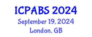 International Conference on Pharmaceutical and Biomedical Sciences (ICPABS) September 19, 2024 - London, United Kingdom