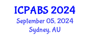 International Conference on Pharmaceutical and Biomedical Sciences (ICPABS) September 05, 2024 - Sydney, Australia