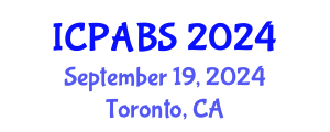 International Conference on Pharmaceutical and Biomedical Sciences (ICPABS) September 19, 2024 - Toronto, Canada